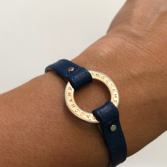 Longchamp Le Foulonne Bracelet in Navy - Picture 5 of 5